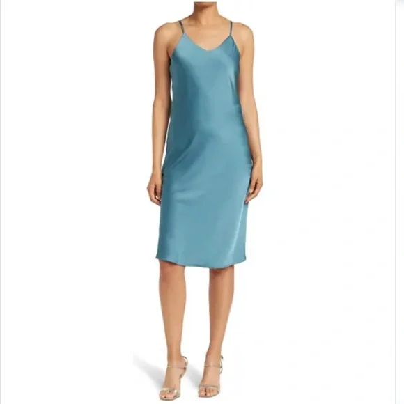 green emerald velvet dress Sam Edelman 10F629 main image 1
